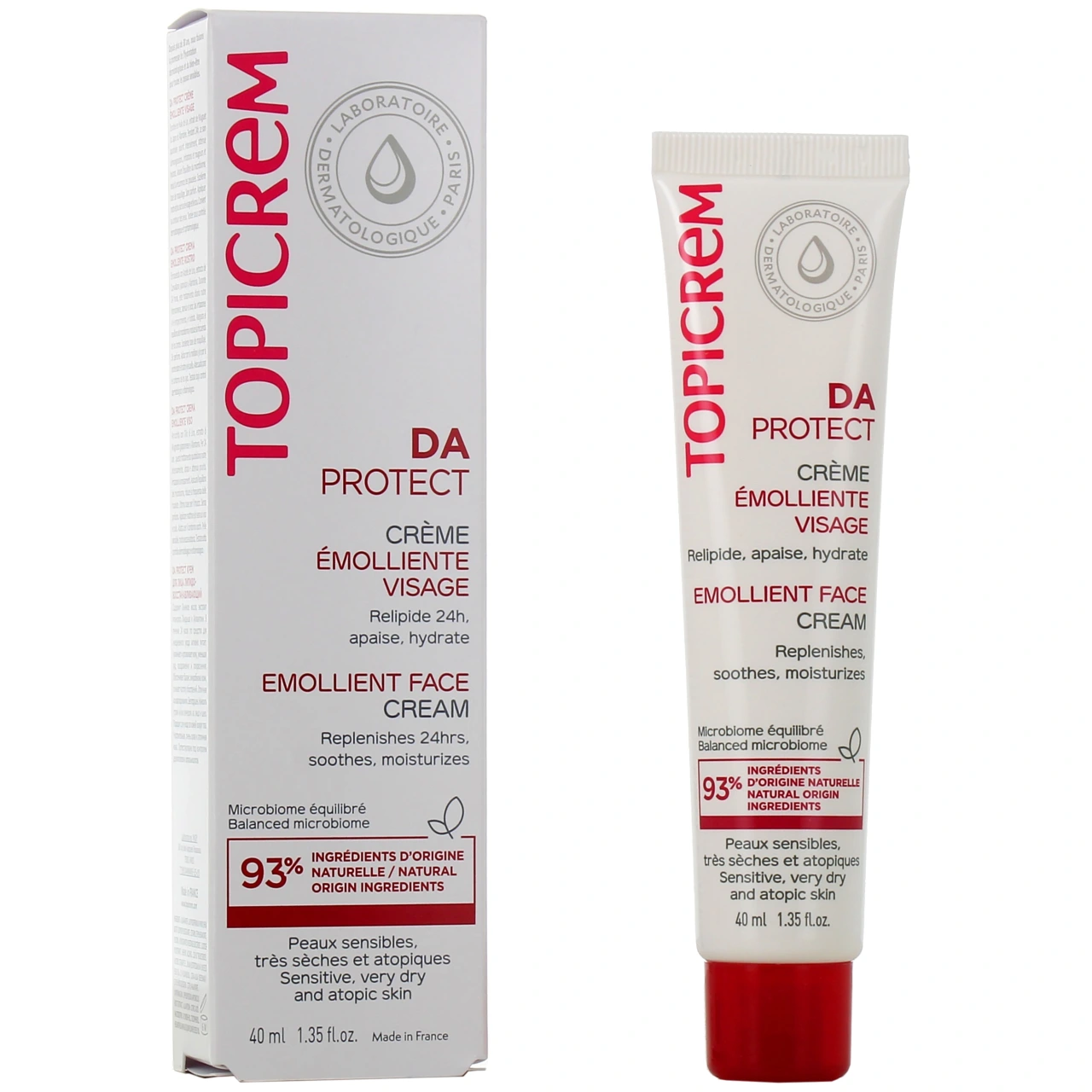 Topicrem DA Protect Crème Emolliente Visage - Topicrem