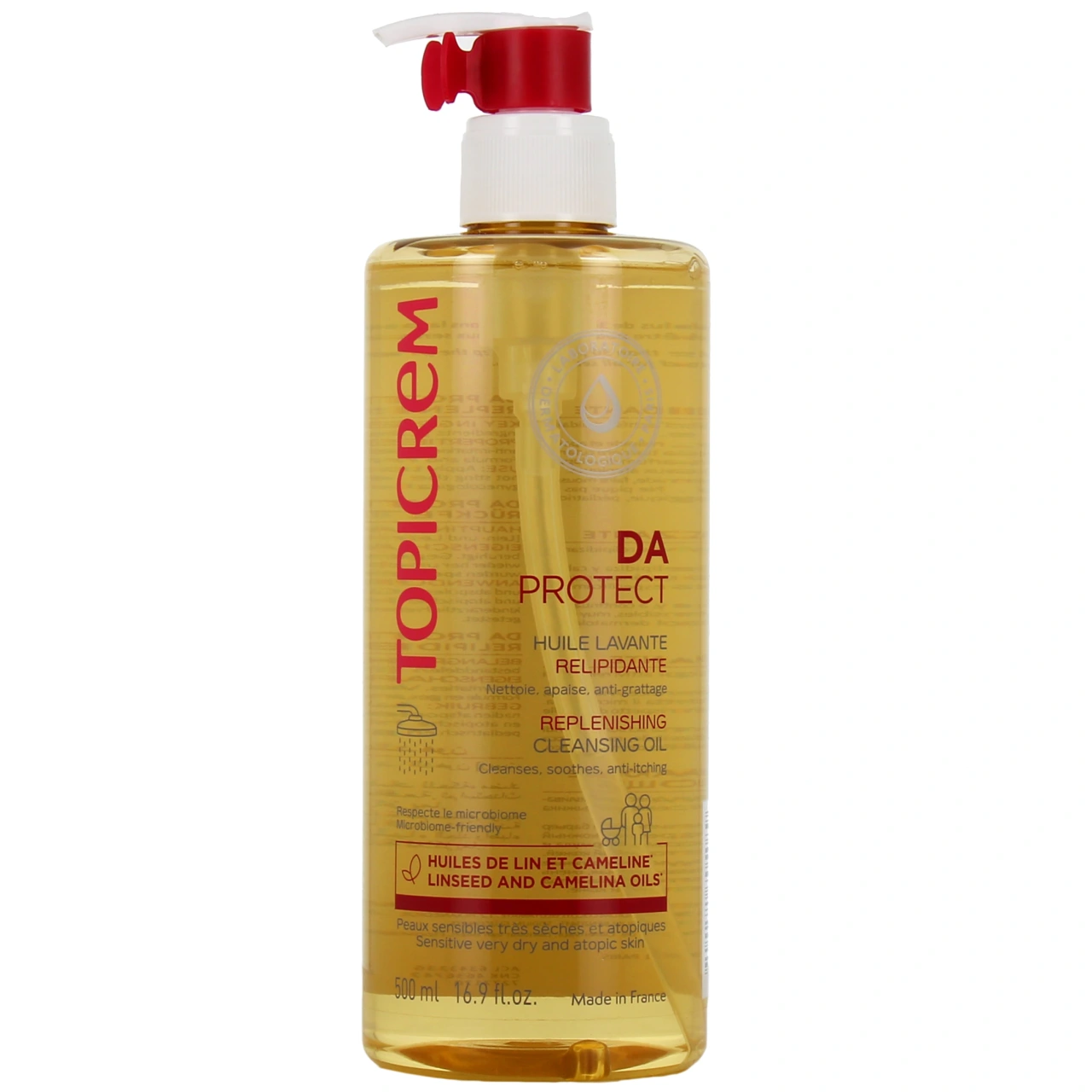 Topicrem DA Protect Huile Lavante Relipidante - Topicrem