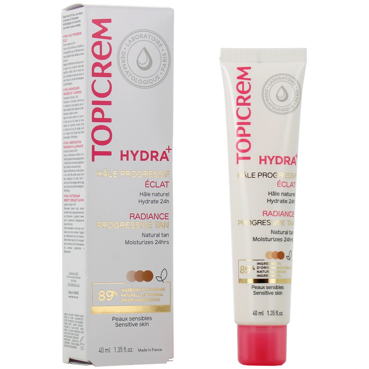 Topicrem Hydra+ Crème Visage Hâle Progressif Eclat - Topicrem
