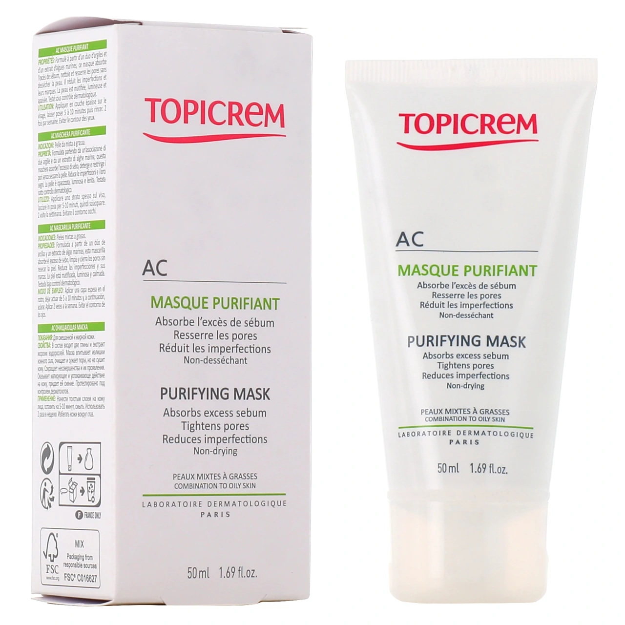 Topicrem Masque purifiant AC - Topicrem