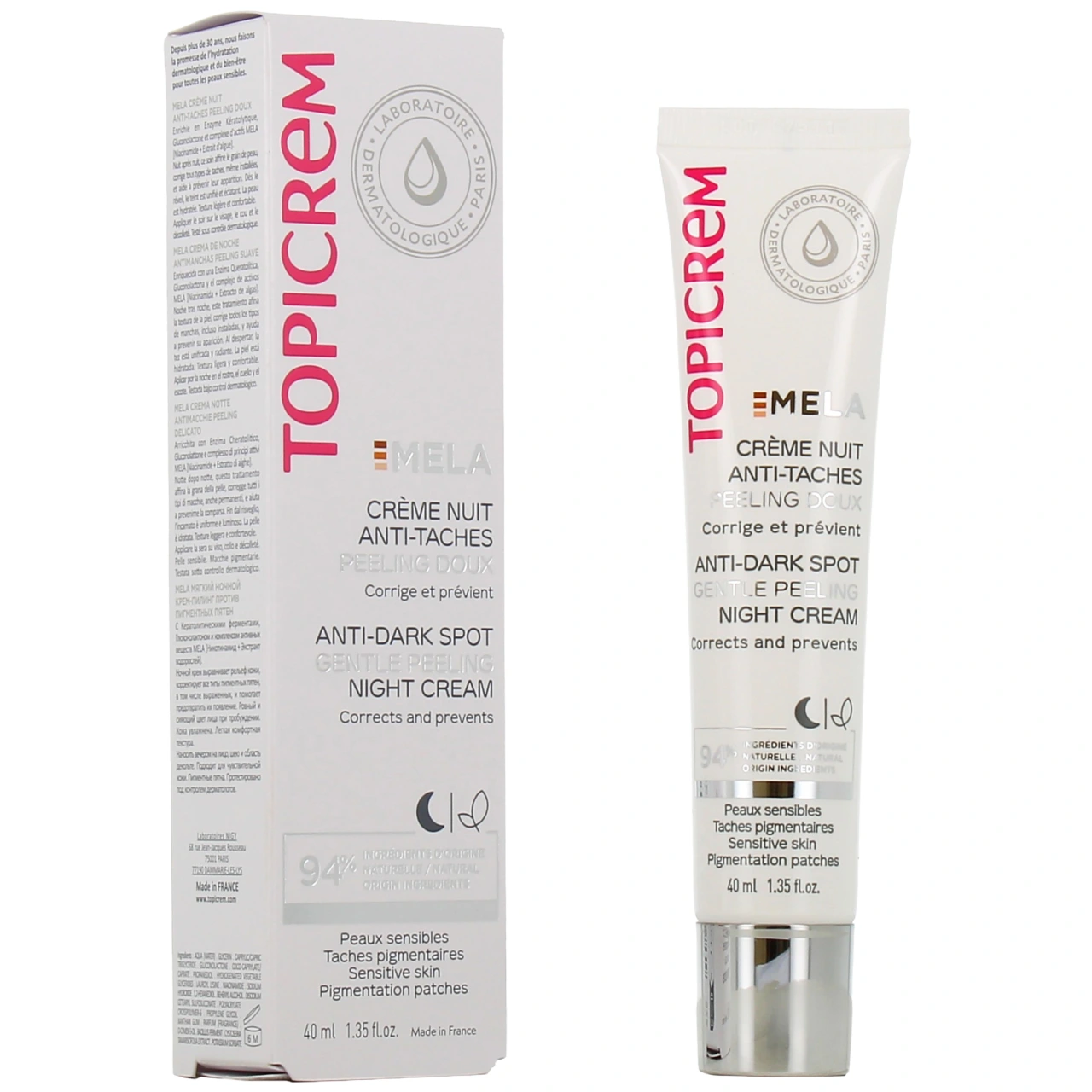 Topicrem Mela Crème Nuit Anti-Taches - Topicrem