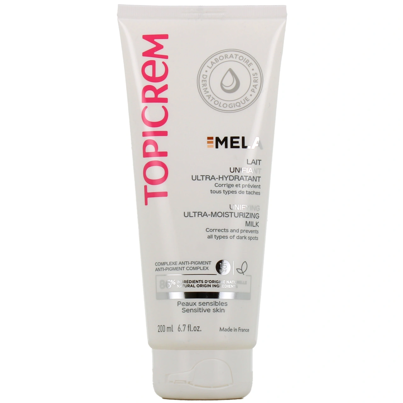 Topicrem Mela Lait Unifiant Ultra-Hydratant SPF 15 - Topicrem