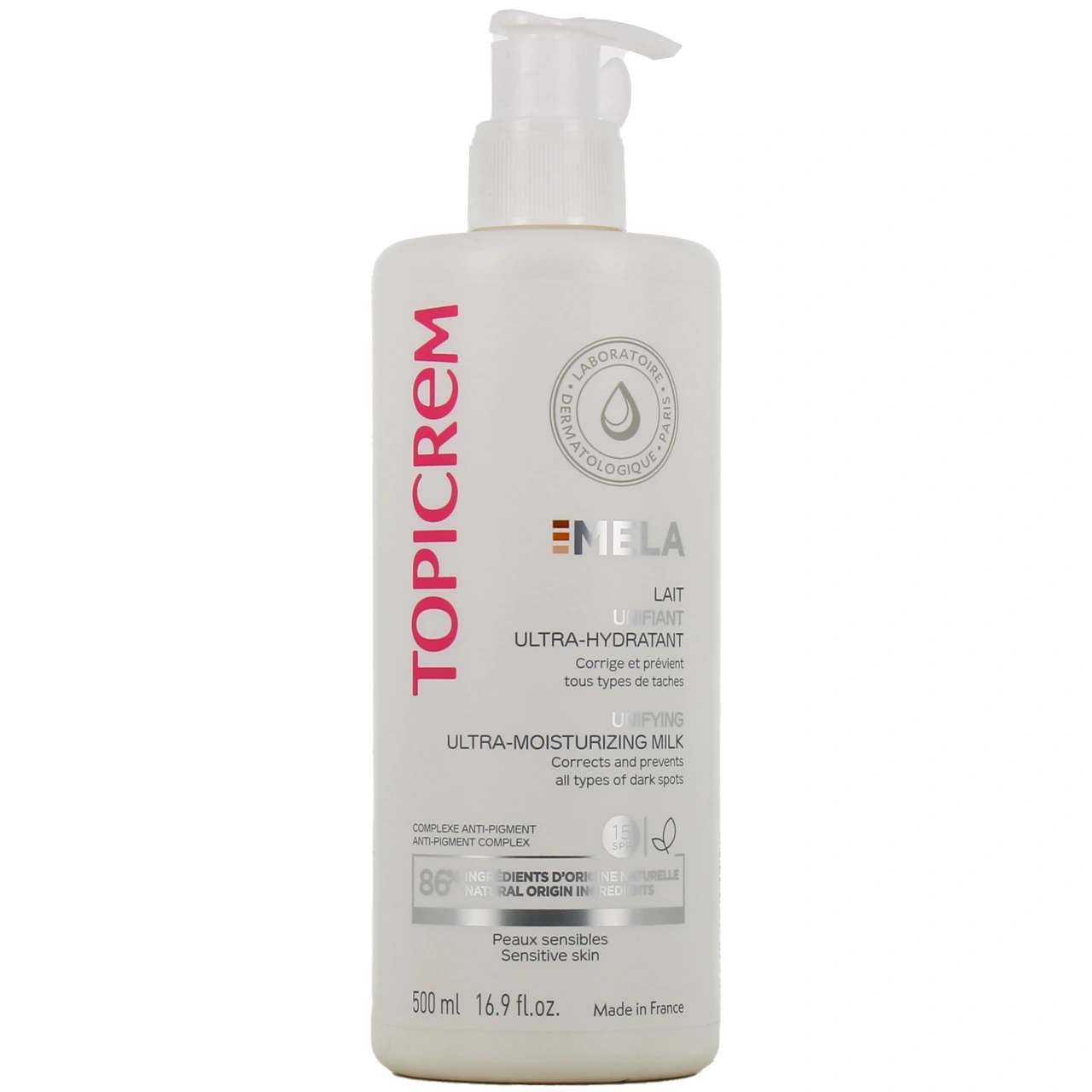 Topicrem Mela Lait Unifiant Ultra-Hydratant SPF 15 - Vue 4