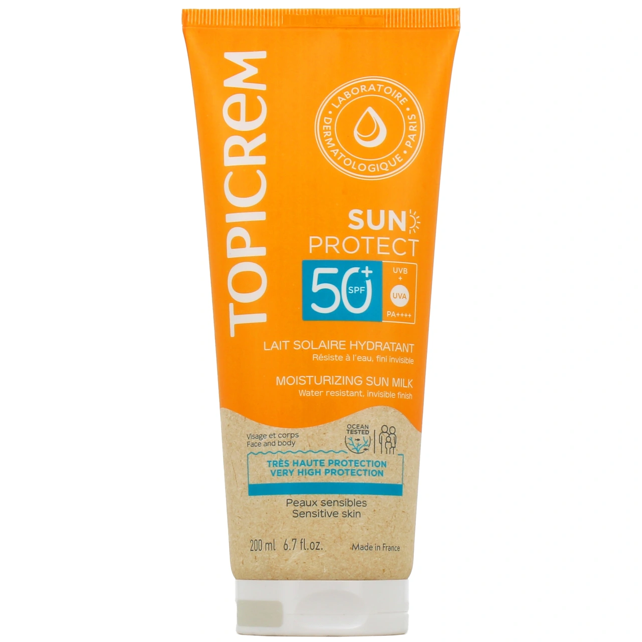 Topicrem Sun Protect Lait Solaire Hydratant SPF 50+ - Vue 2
