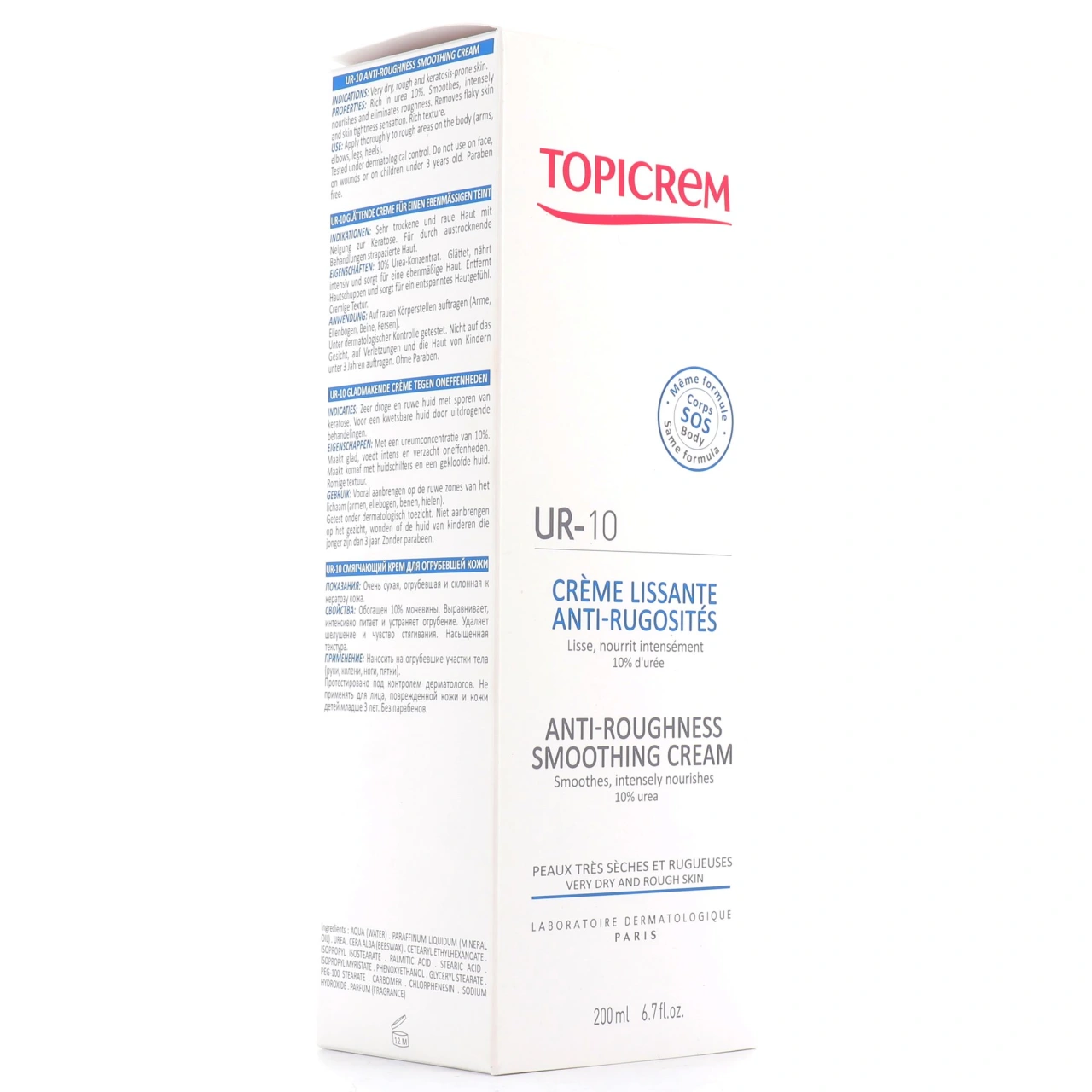Topicrem UR-10 Crème Lissante Anti-Rugosités - Topicrem