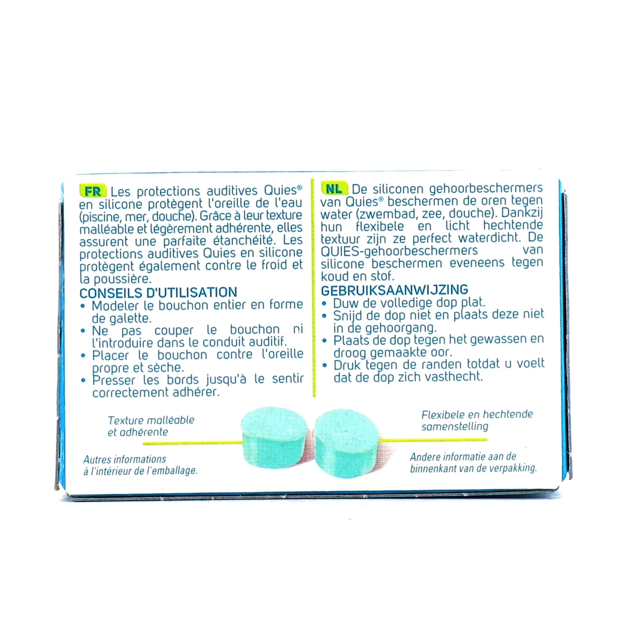 Quies Protection Auditive Silicone Natation 3 paires - Vue 8