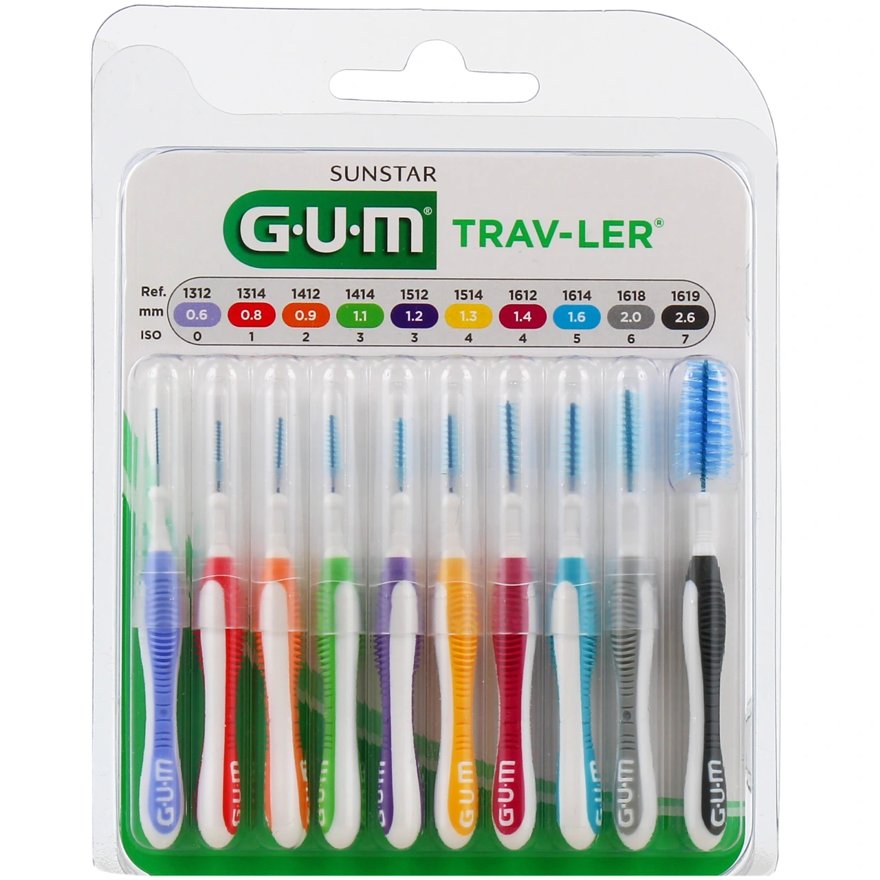 Trav-Ler Multipack 9 brossettes interdentaires Gum - Gum