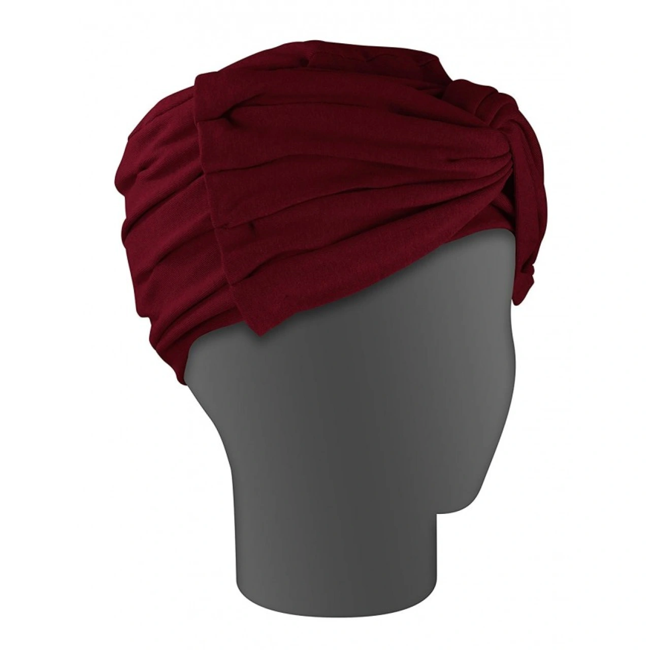 Turban Grenat, Beige ou Chocolat - Vue 2