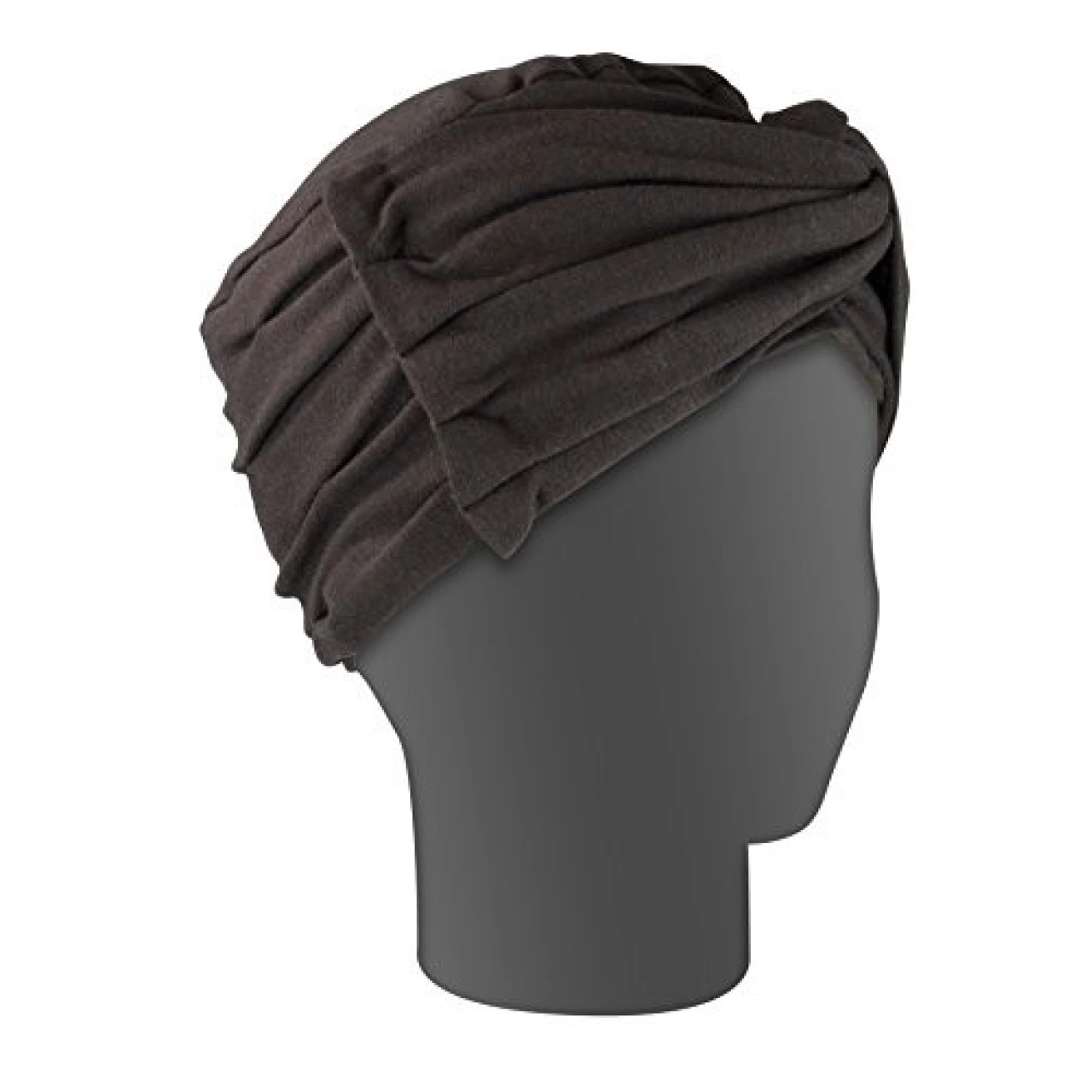 Turban Grenat, Beige ou Chocolat - Vue 3
