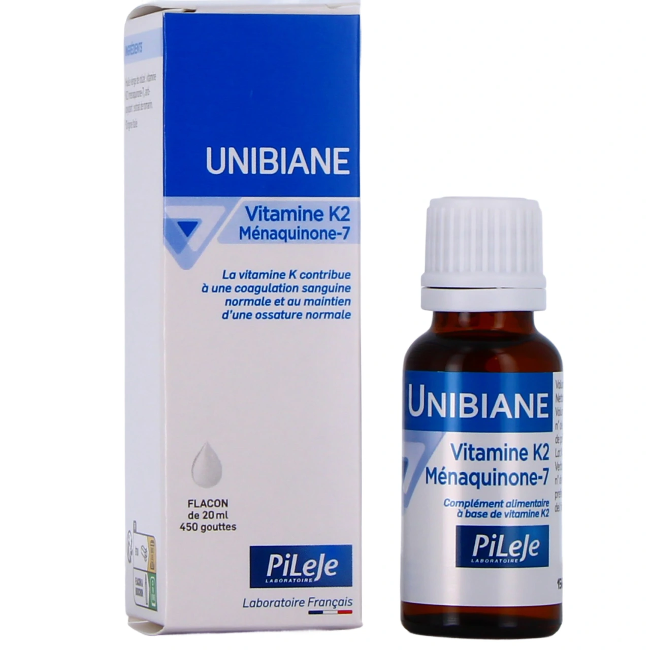 Unibiane Vitamine K2 Ménaquinone-7 - PiLeJe
