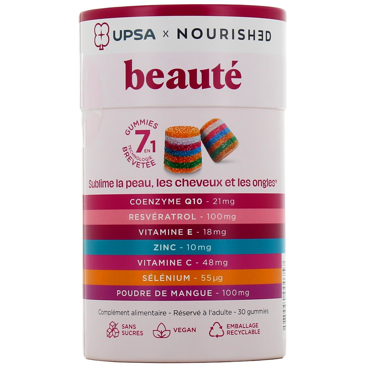 UPSA Gummies 7 en 1 Beauté - Upsa x Nourished