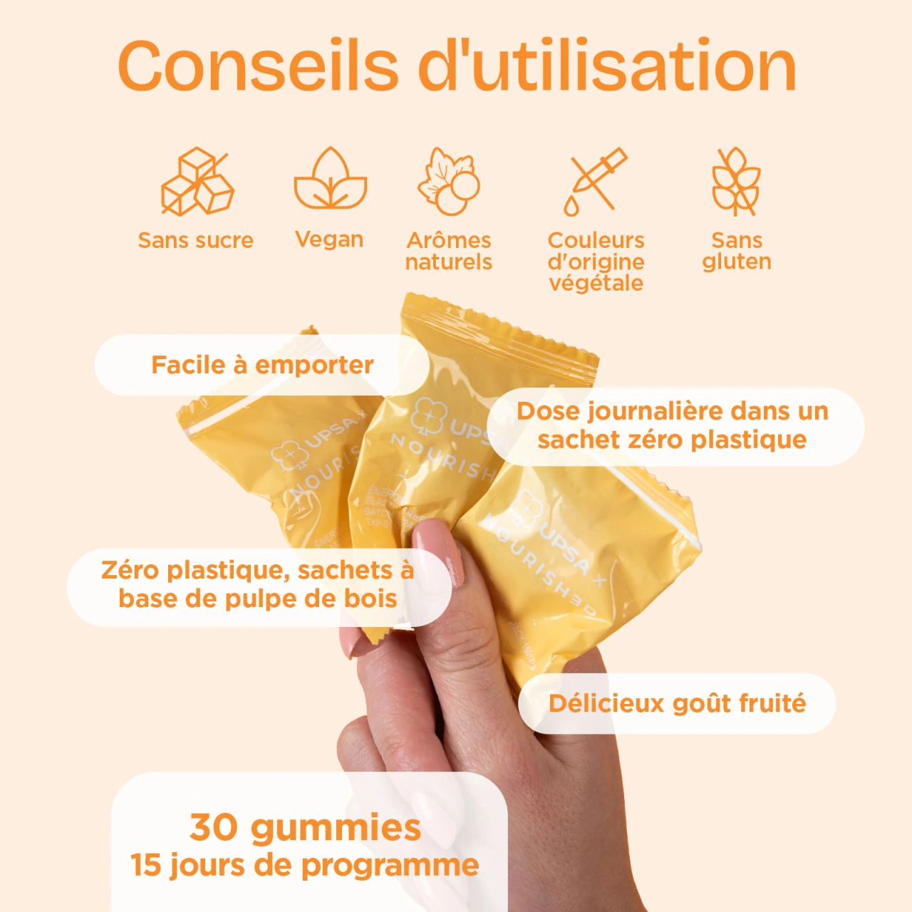 UPSA Gummies 7 en 1 Energie - Vue 6
