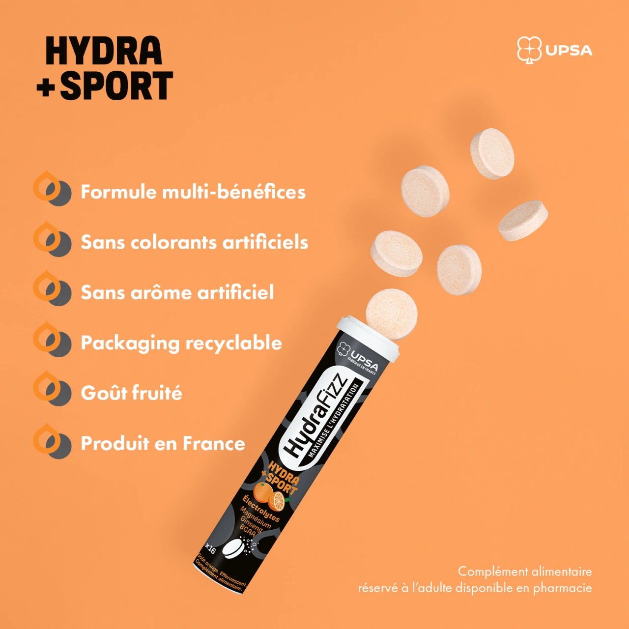UPSA HydraFizz - Vue 19