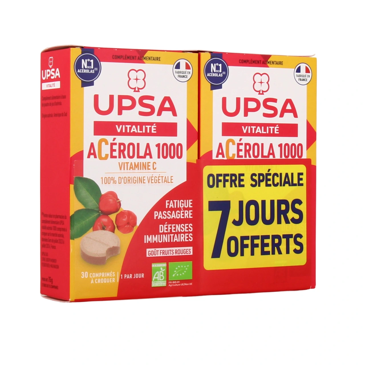 UPSA Vitalité Acérola 1000 Bio - UPSA