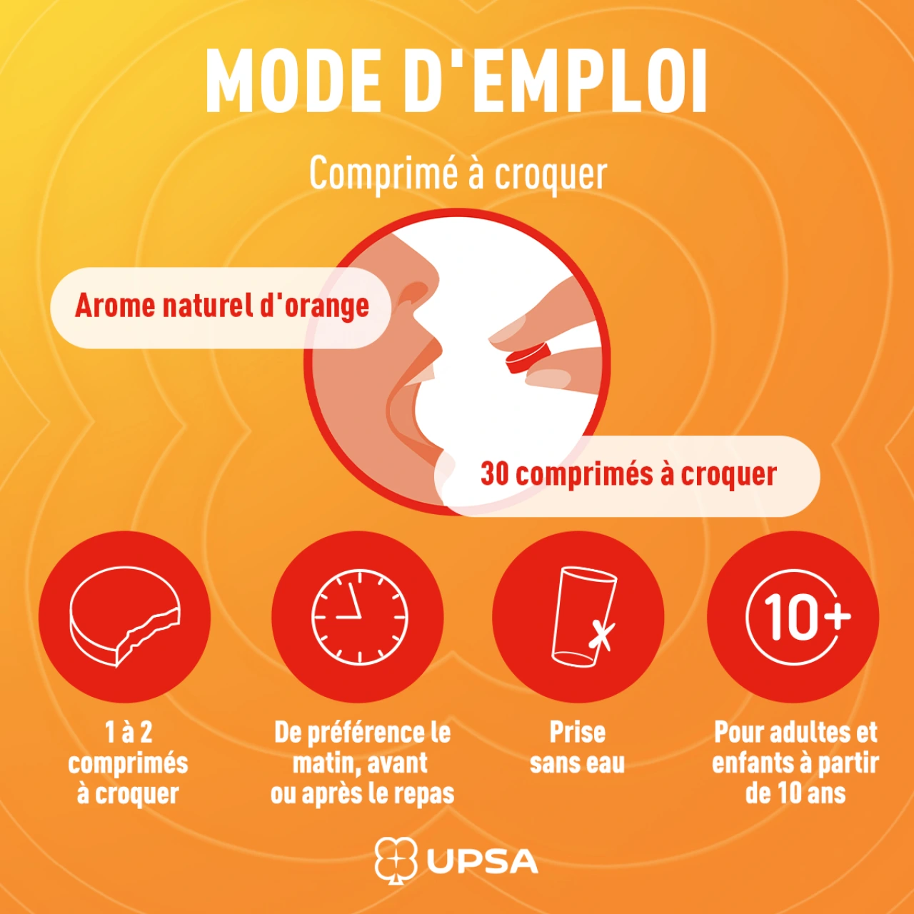 UPSA Vitalité Vitamine C 500 mg Comprimés à Croquer - Vue 7