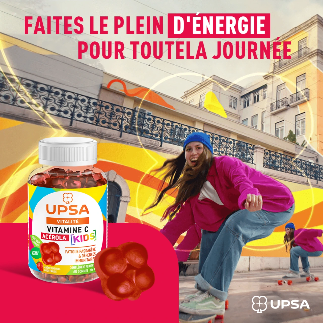 UPSA Vitalité Vitamine C Acérola Kids - Vue 7