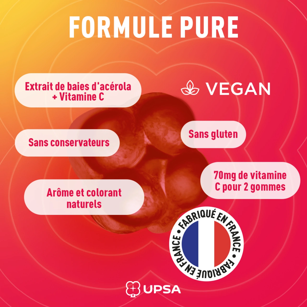 UPSA Vitalité Vitamine C Acérola Kids - Vue 5