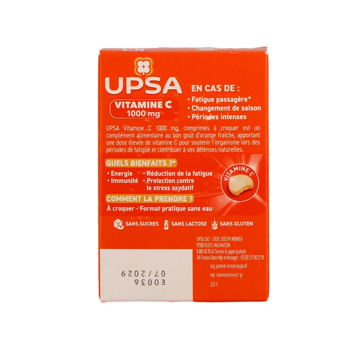 UPSA Vitamine C 1000mg comprimés à croquer - Vue 4