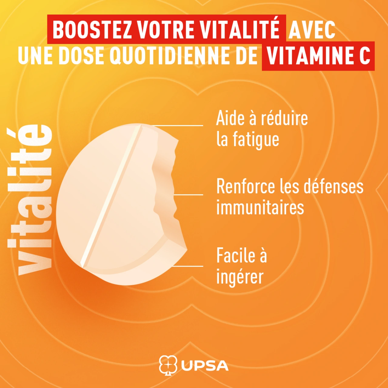 UPSA Vitamine C 1000mg comprimés à croquer - Vue 5