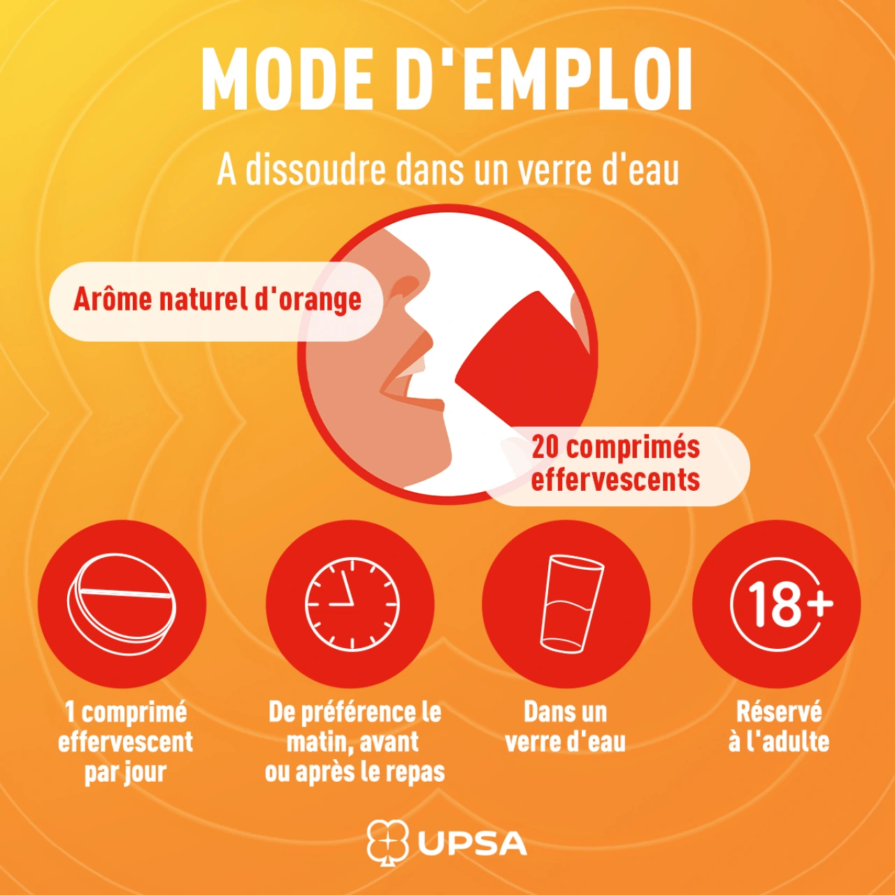 UPSA Vitamine C 1000mg comprimés effervescents - Vue 5