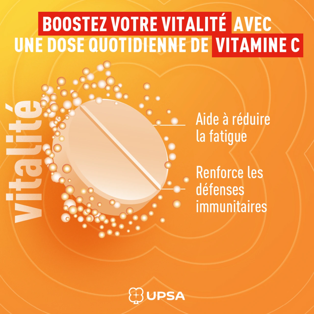 UPSA Vitamine C 1000mg comprimés effervescents - Vue 3