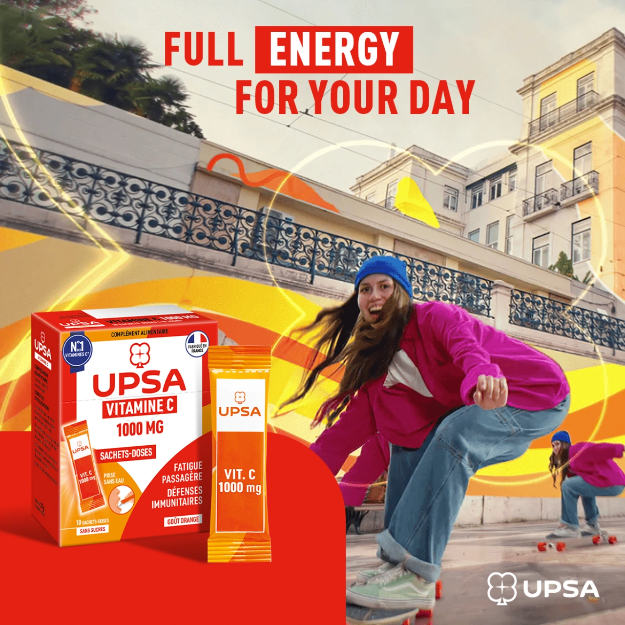 UPSA Vitamine C 1000mg sticks - Vue 5