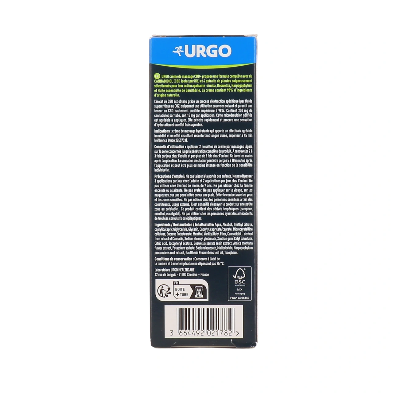 Urgo CBD+ Crème de Massage - Vue 3