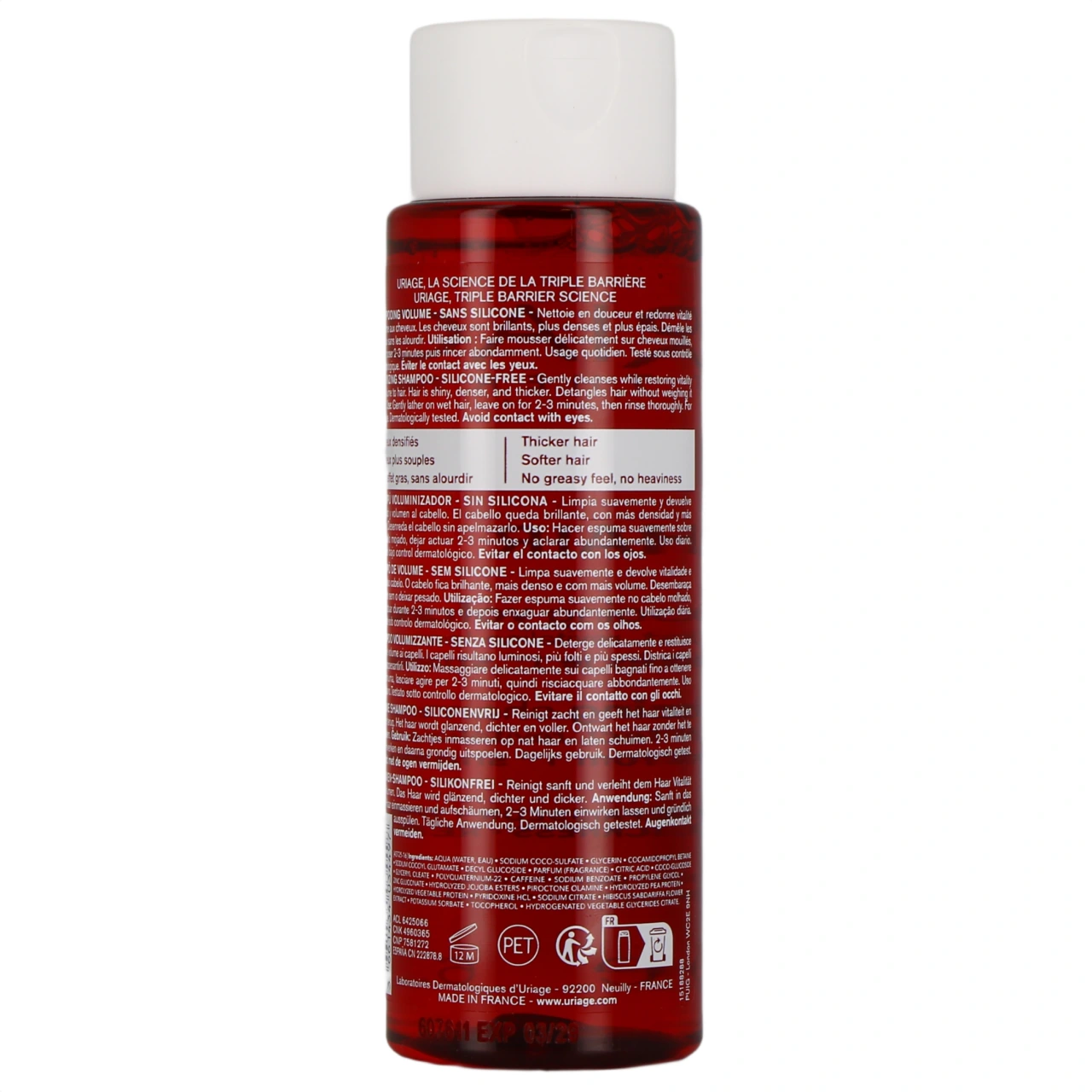 Uriage AP Hair Shampooing Volume - Vue 3