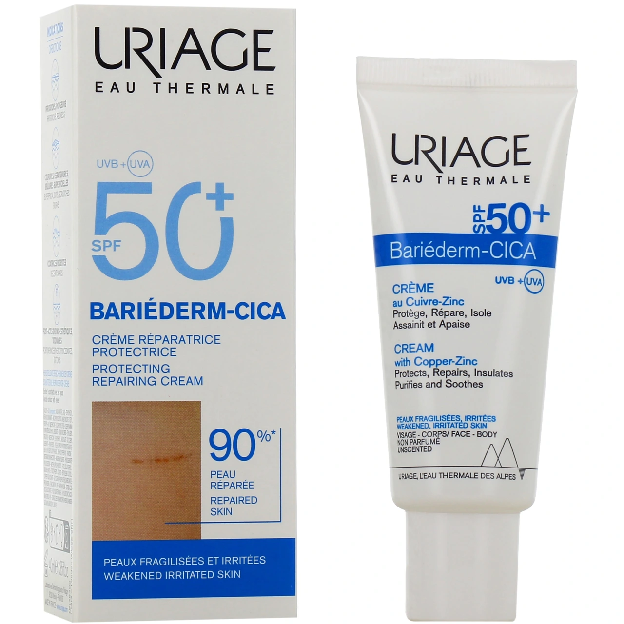 Uriage Bariederm Cica Crème SPF50+ - Uriage
