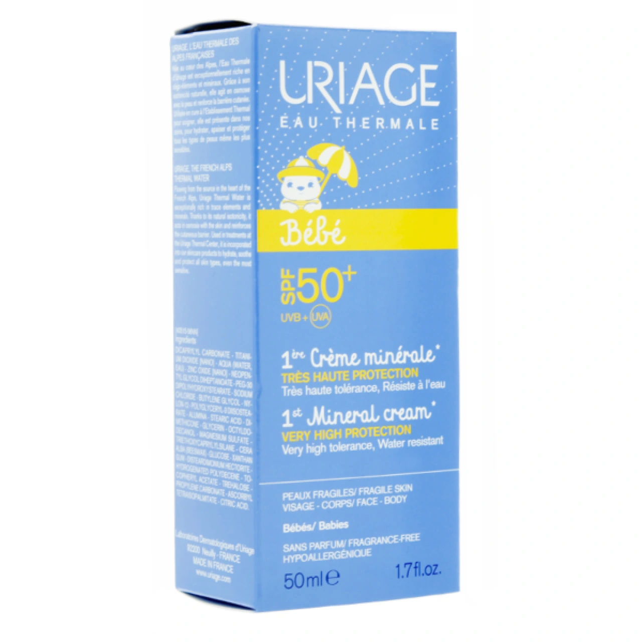 Uriage Bébé 1ere Crème Minérale SPF 50+ - Vue 6