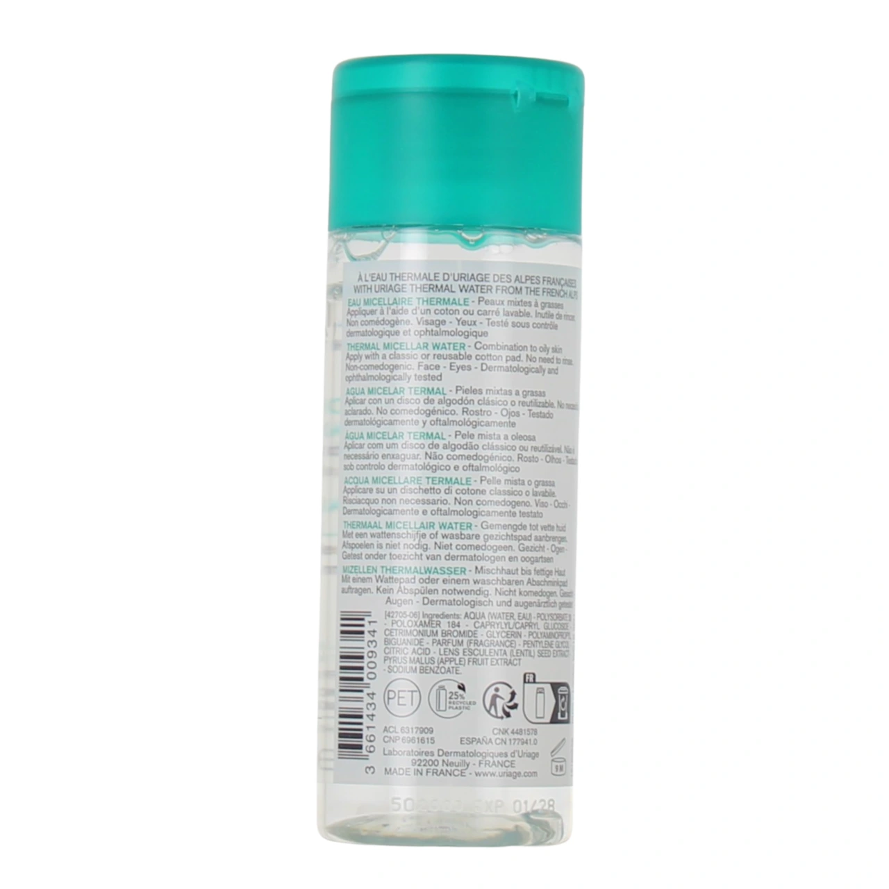 Uriage Eau Micellaire Thermale Peaux Mixtes à Grasses - Vue 2