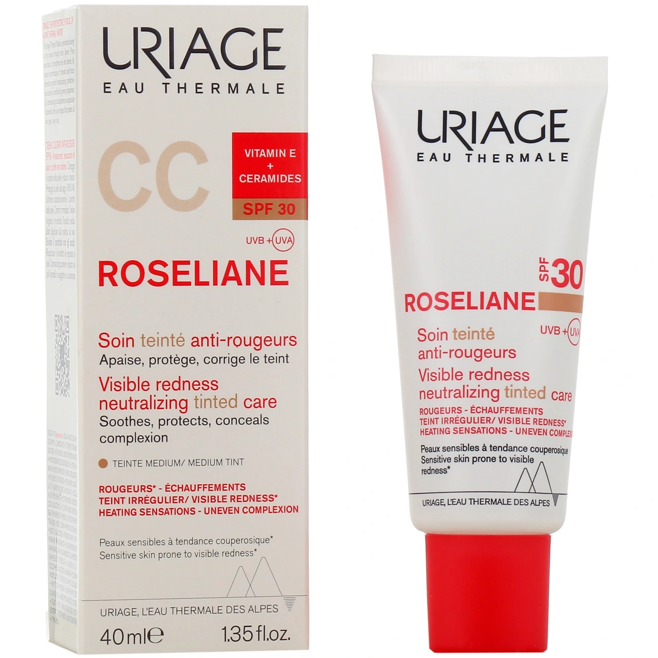 Uriage Roséliane CC Soin Teinté Anti-Rougeurs SPF30 - Roséliane