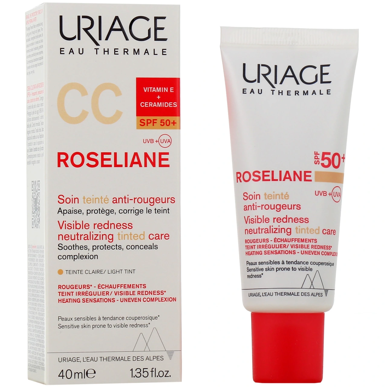 Uriage Roséliane CC Soin Teinté Anti-Rougeurs SPF50+ - Vue 4