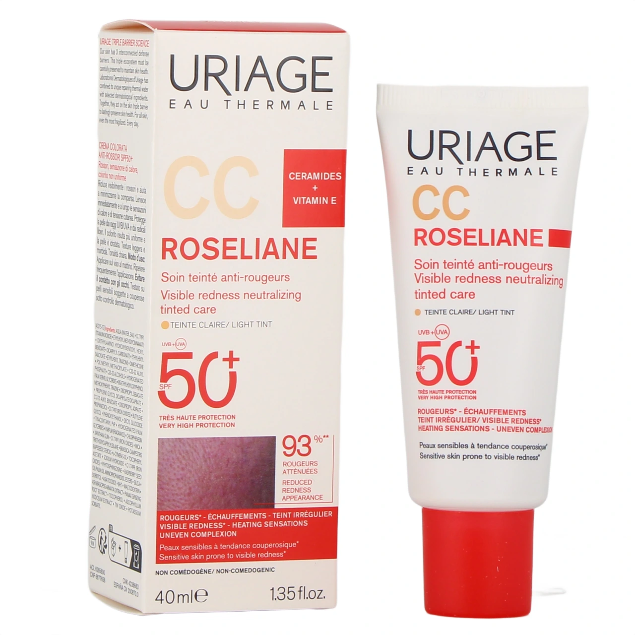 Uriage Roséliane CC Soin Teinté Anti-Rougeurs SPF50+ - Uriage