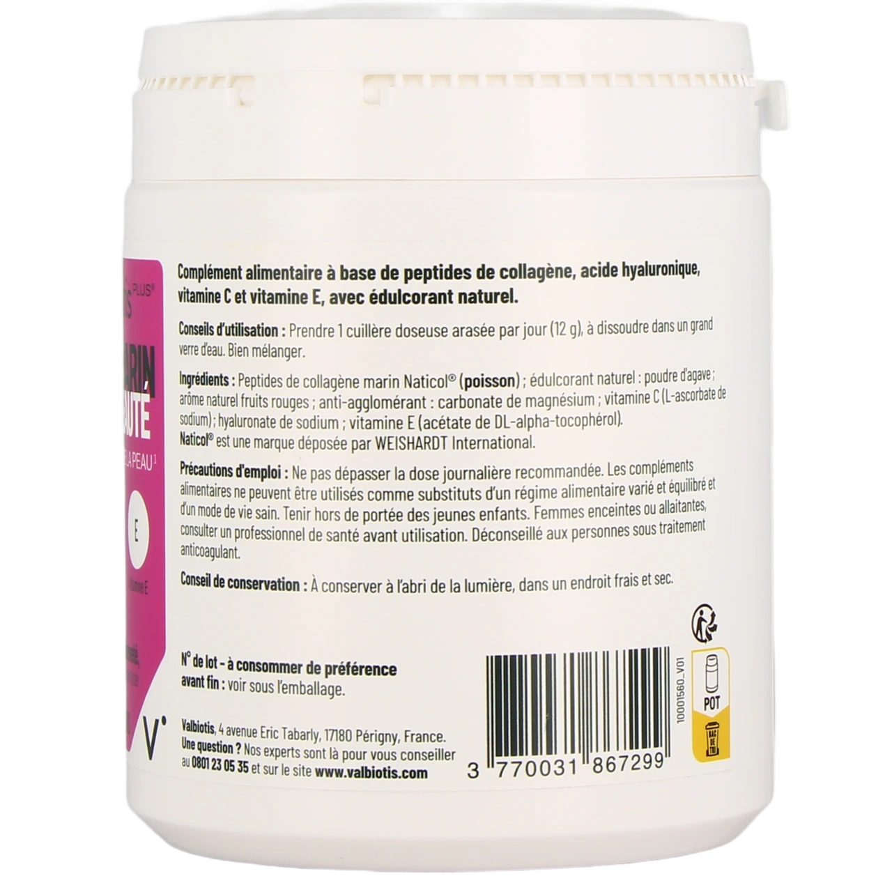 Valbiotis Plus Collagène Marin Beauté - Vue 3