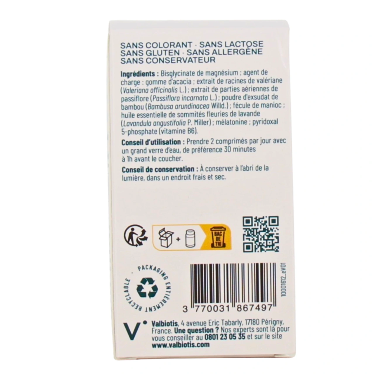 Valbiotis Plus Sommeil - Vue 3