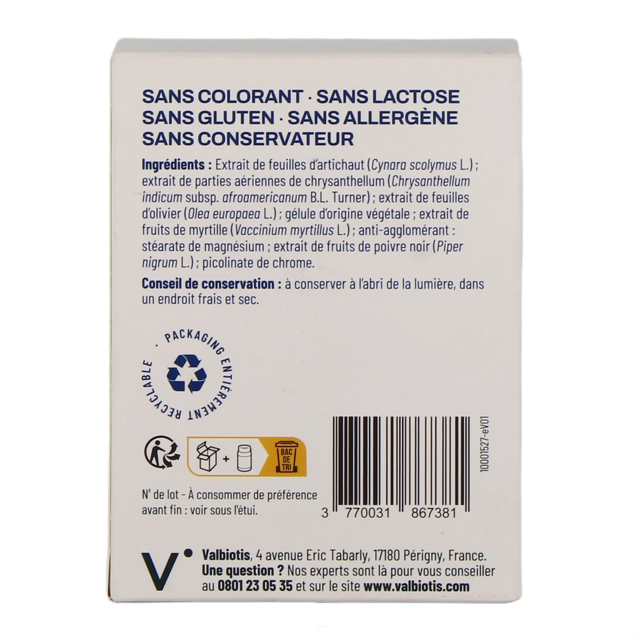 Valbiotis Pro Santé Métabolique - Vue 3