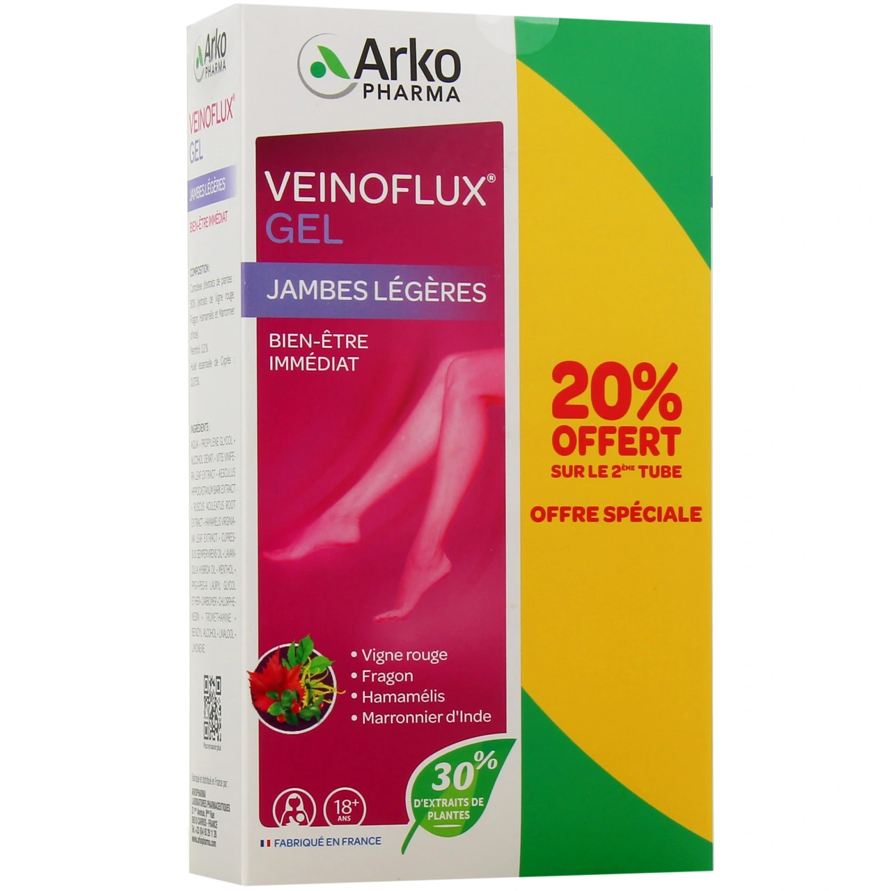 Veinoflux Gel Jambes Légères Bien-Être Immédiat - Veinoflux