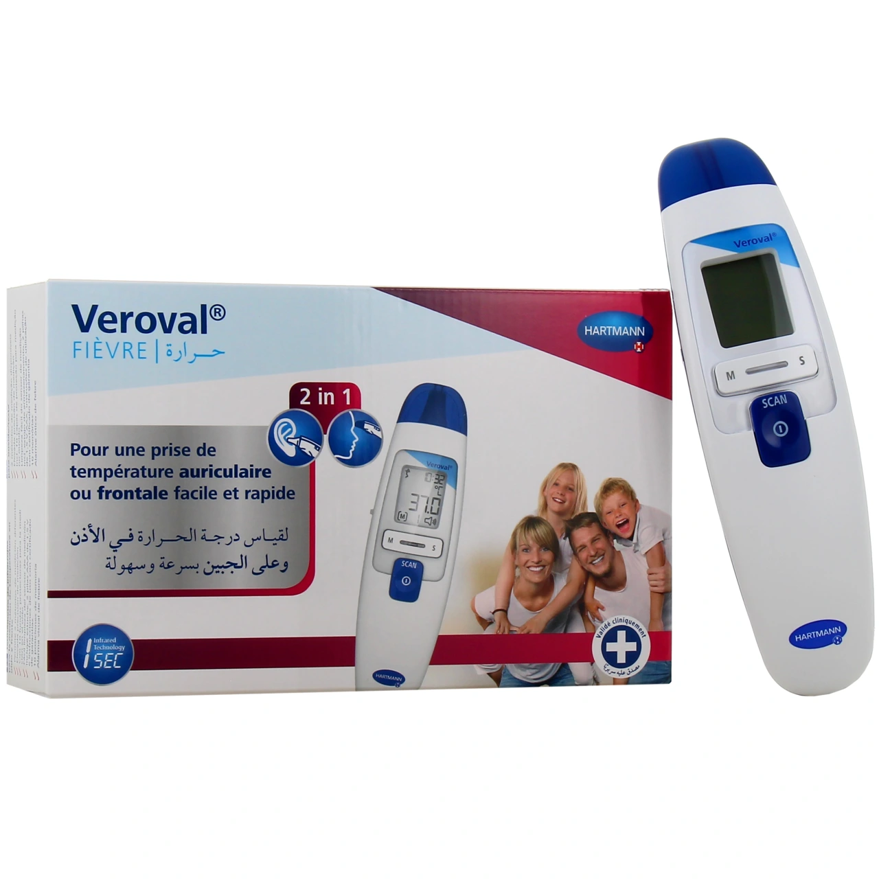 Veroval Thermomètre Infrarouge 2-en-1 - Hartmann