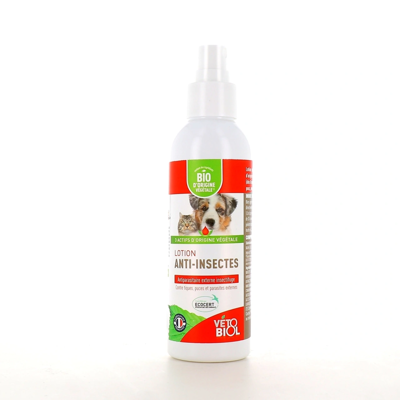 Biovetol Lotion Anti-Insectes Bio Chien & Chat - Biovetol