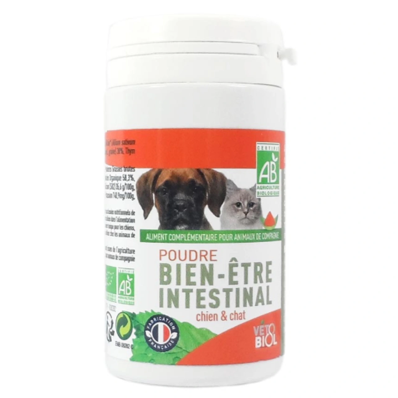 Vétobiol Poudre Bien-Être Intestinal Chien & Chat - Vétobiol