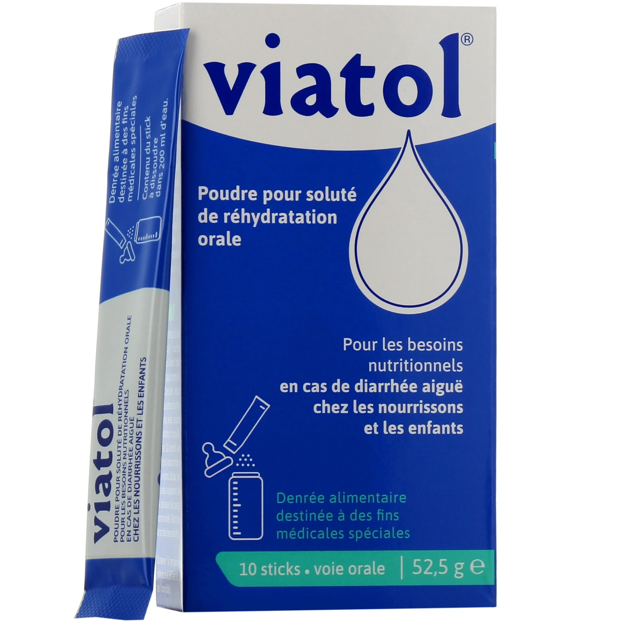 Viatol 10 Sachets de solution de réhydratation - Adare Pharmaceuticals