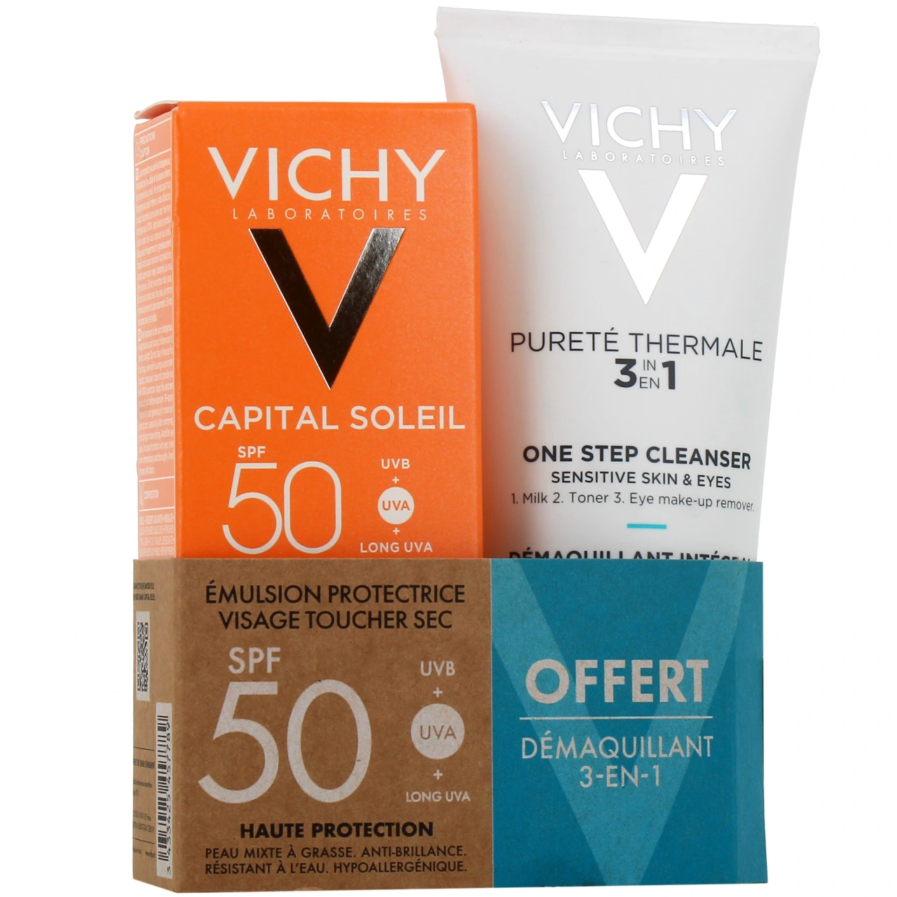 Vichy Capital Soleil Emulsion Toucher Sec Anti-Brillance SPF50 - Vue 4