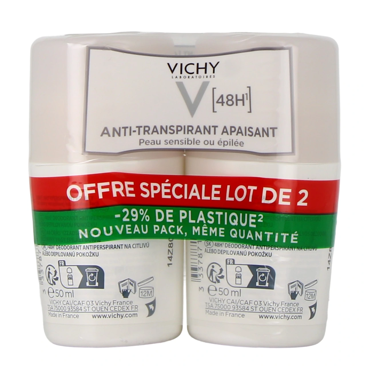 Vichy Déodorant Anti-Transpirant Apaisant 48h - Vue 4