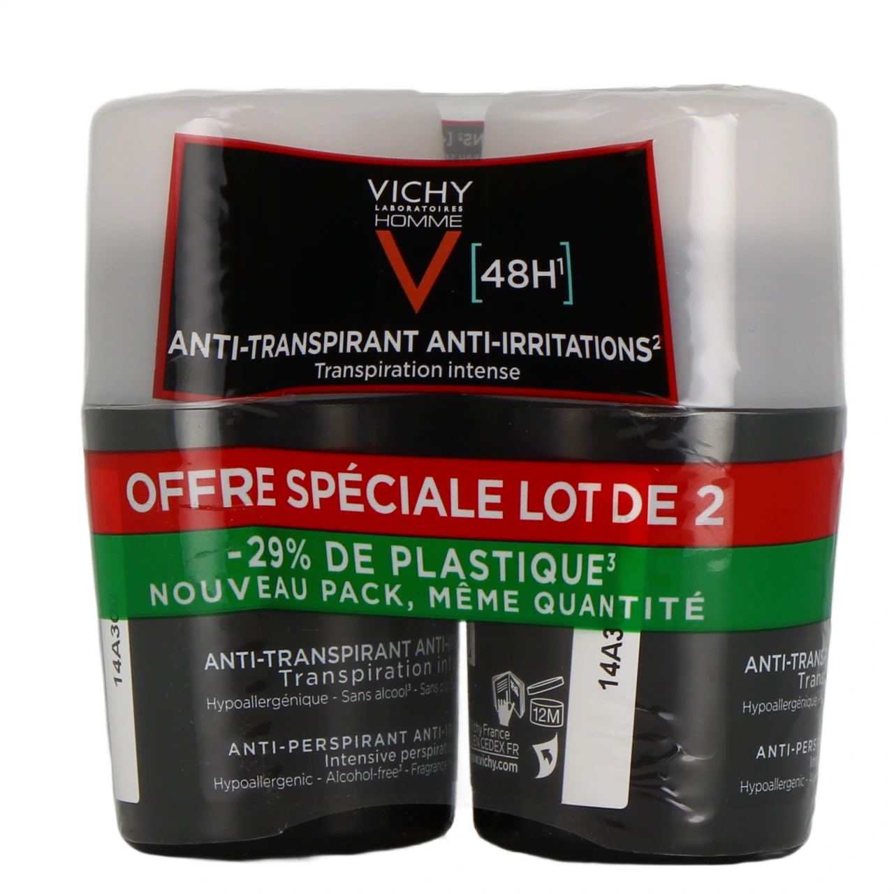 Vichy Homme Déodorant Anti-transpirant 48h Peaux sensibles - Vichy Déodorants
