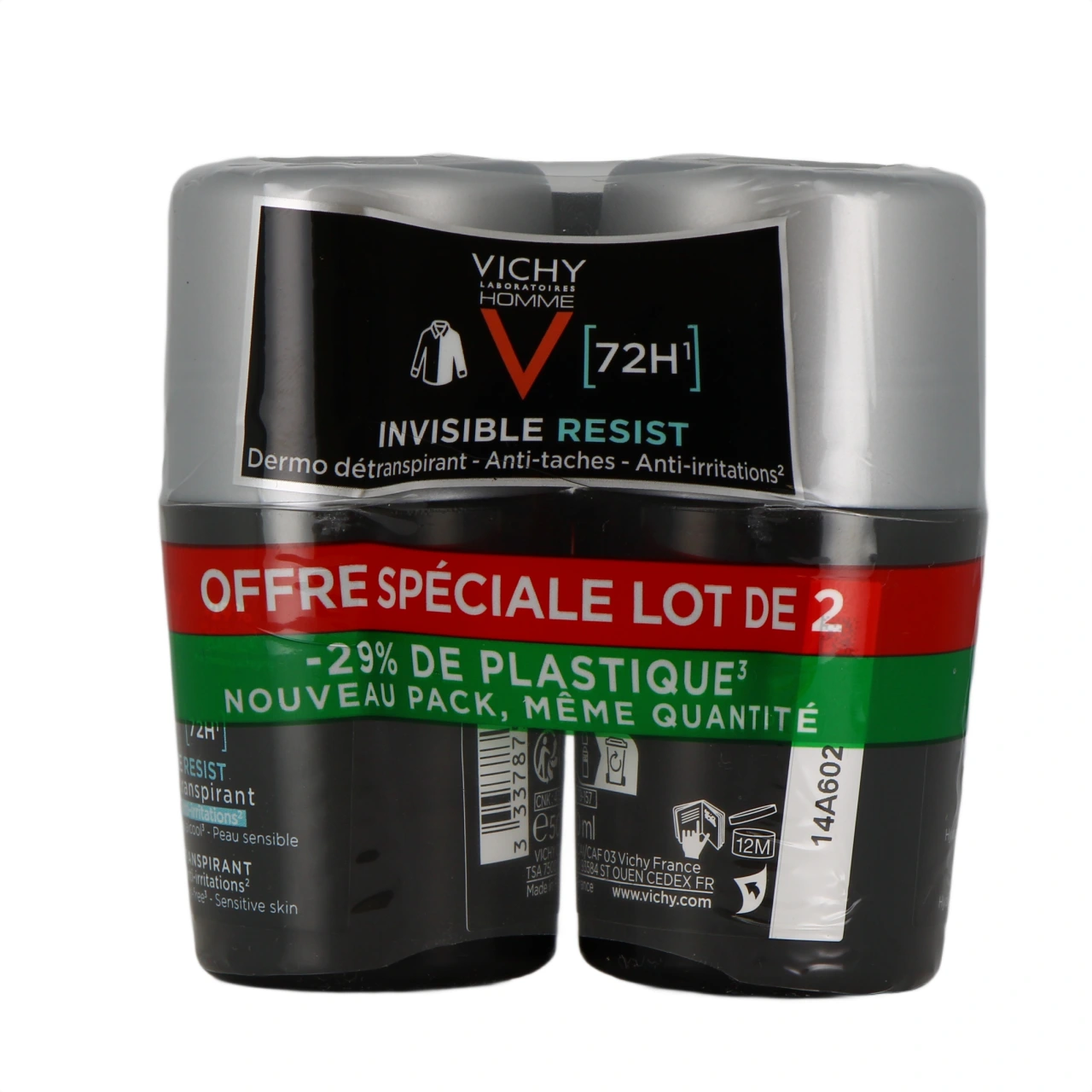 Vichy Homme Déodorant Invisible Resist Dermo Détranspirant 72h - Vue 5