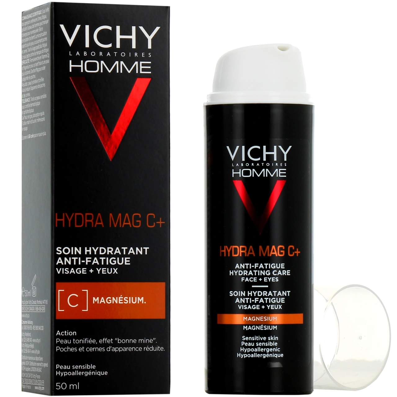 Vichy Homme Hydra Mag C+ Soin Hydratant Anti-Fatigue - Vichy