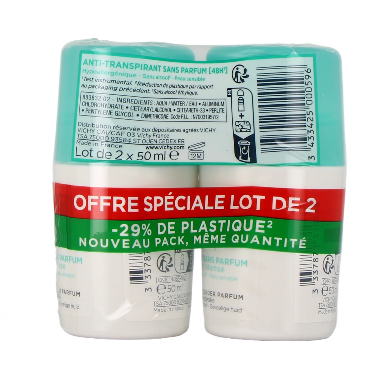 Vichy Traitement Anti-Transpirant 48h - Vue 4