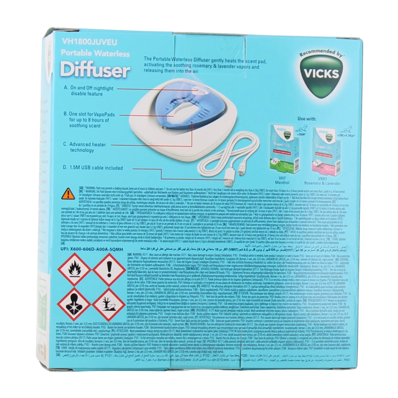 Vicks Diffuseur Portable Électrique - Vue 2