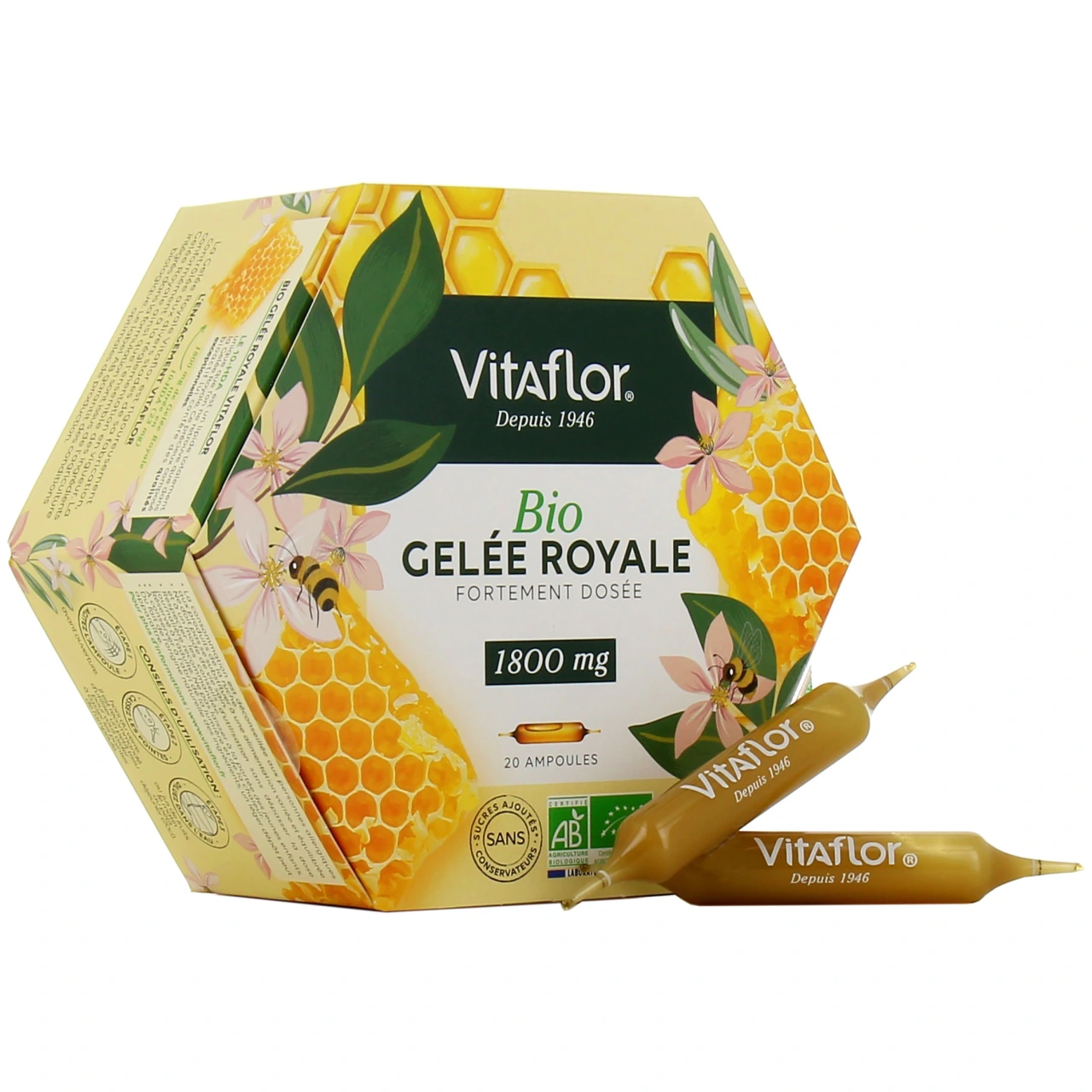 Vitaflor Bio Gelée Royale Fortement Dosée 1800 mg - Vue 4